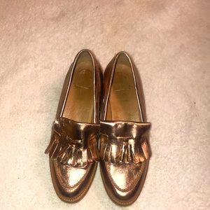 Tasseled loafers in Rose Gold Size 41